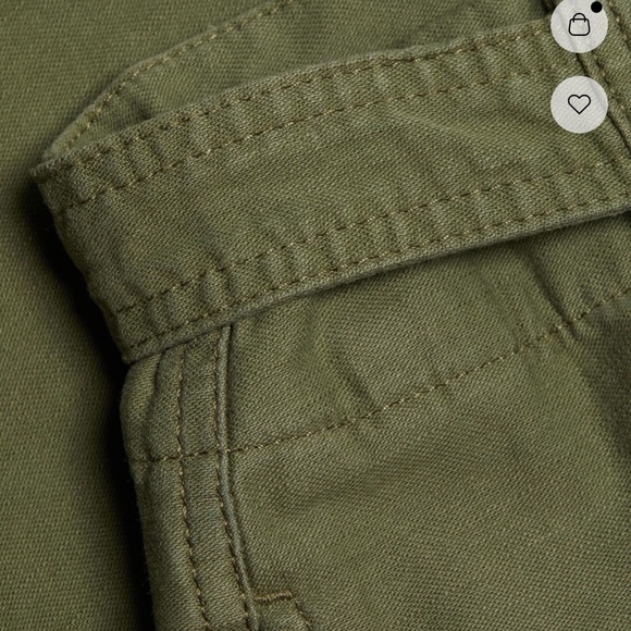 FRAME pleated wide-leg cargo pants sz 28 (4-6) - Picture 7 of 8